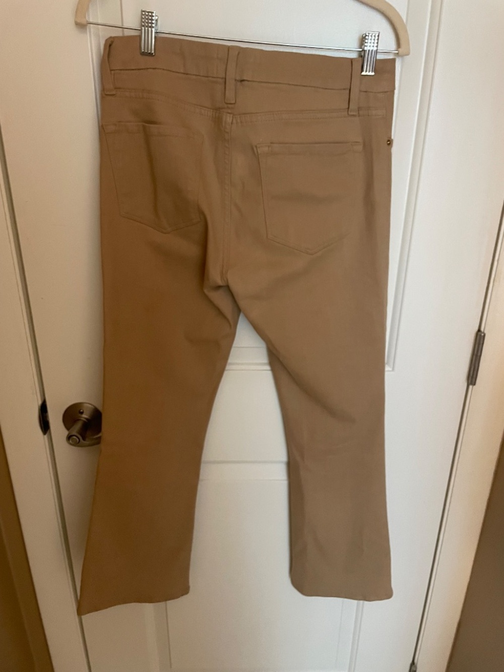 Frame tan colored kick flare cropped jean, size 28 - Picture 3 of 11